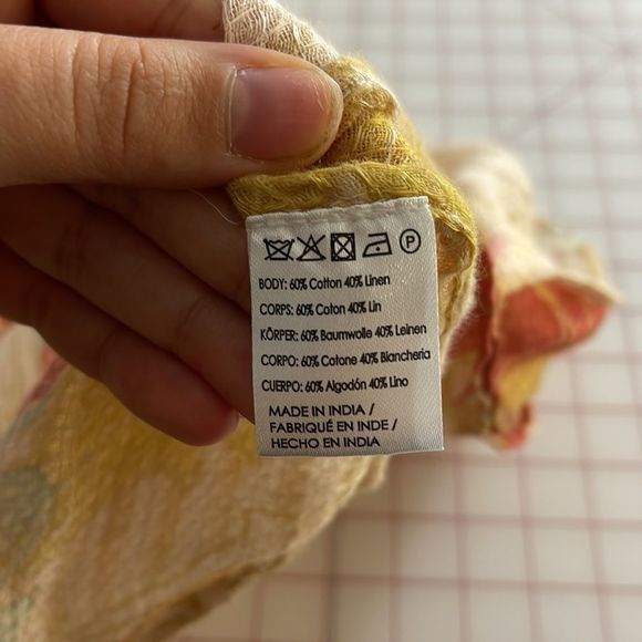 Free People Oversized Bohemian Tropical Lightweight Button Down Shirt Blouse - Picture 10 of 11